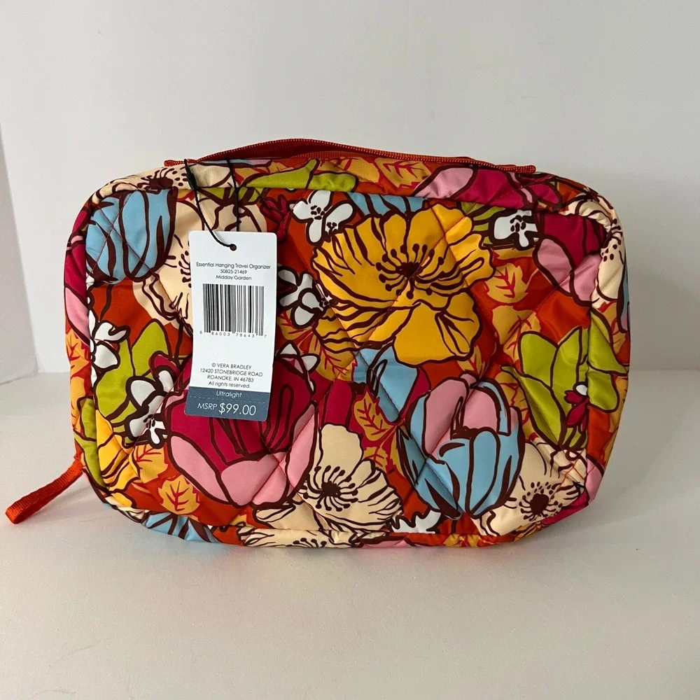 Vera Bradley Essential‎ Hanging Travel Organizer Midday Garden Ultralight NWT